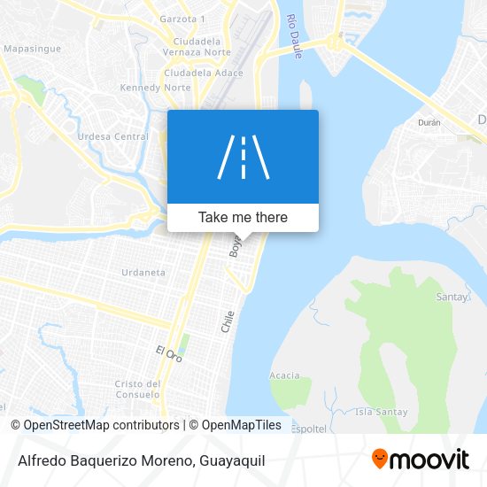 Alfredo Baquerizo Moreno map