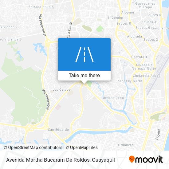 Avenida Martha Bucaram De Roldos map