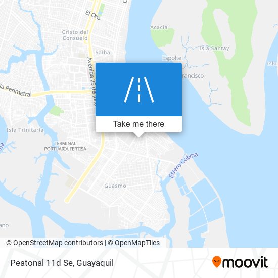 Peatonal 11d Se map