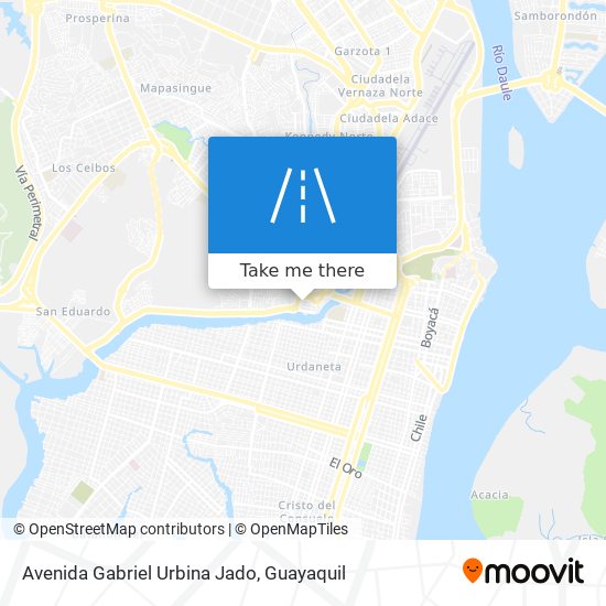 Avenida Gabriel Urbina Jado map
