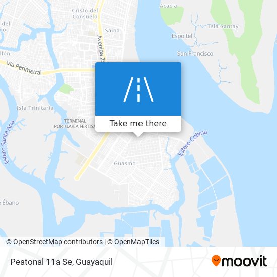 Peatonal 11a Se map