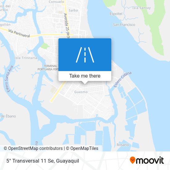 5° Transversal 11 Se map