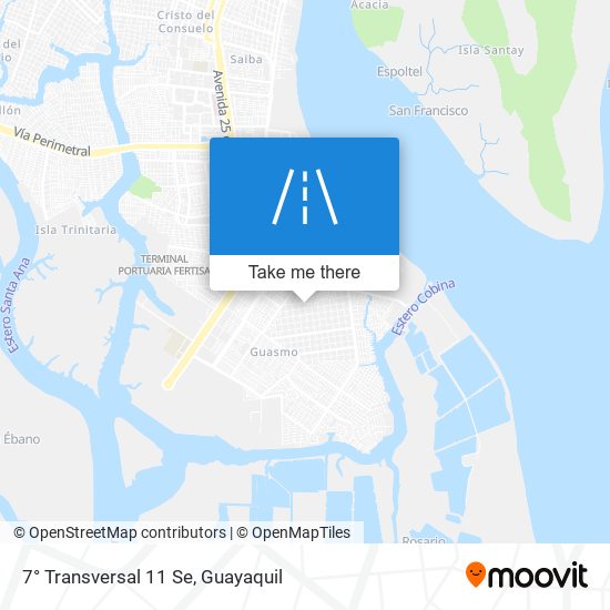 7° Transversal 11 Se map