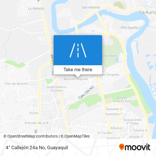 4° Callejón 24a No map