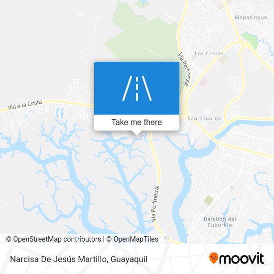 Narcisa De Jesús Martillo map