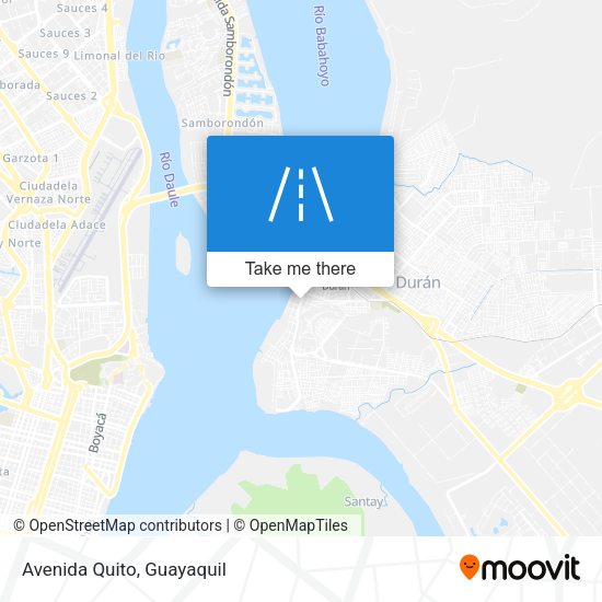 Mapa de Avenida Quito
