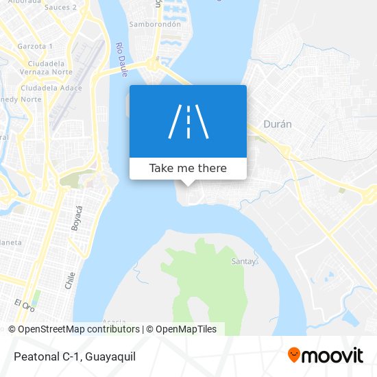 Peatonal C-1 map