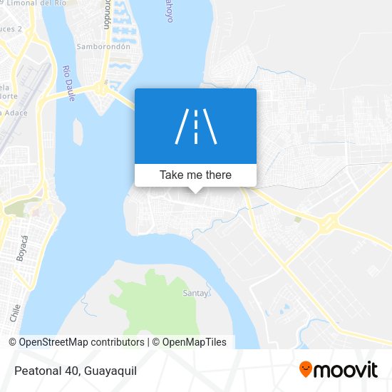 Mapa de Peatonal 40