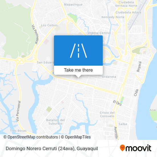 Domingo Norero Cerruti (24ava) map