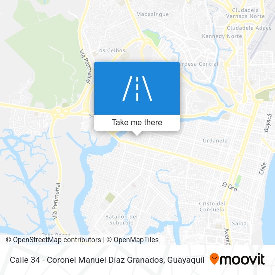 Calle 34 - Coronel Manuel Díaz Granados map