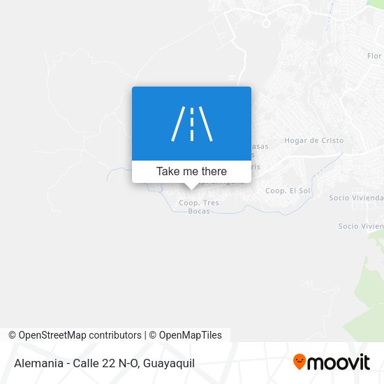 Mapa de Alemania - Calle 22 N-O