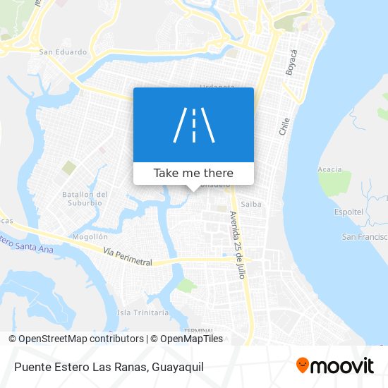 Puente Estero Las Ranas map