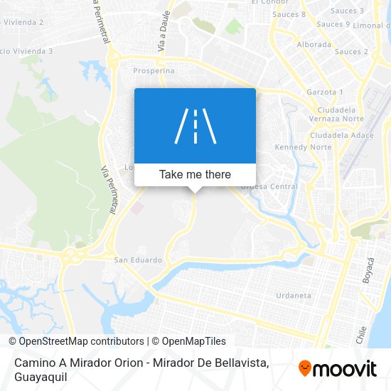 Mapa de Camino A Mirador Orion - Mirador De Bellavista