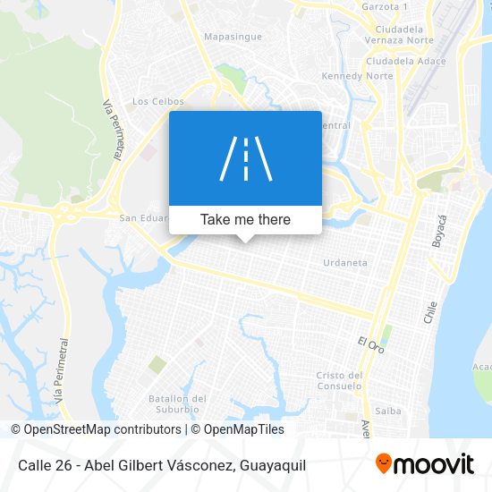 Calle 26 - Abel Gilbert Vásconez map