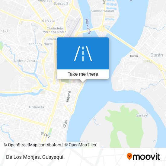 Mapa de De Los Monjes