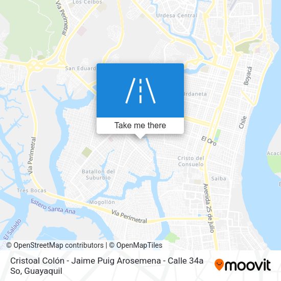 Mapa de Cristoal Colón - Jaime Puig Arosemena - Calle 34a So