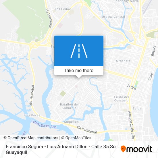 Francisco Segura - Luis Adriano Dillon - Calle 35 So map