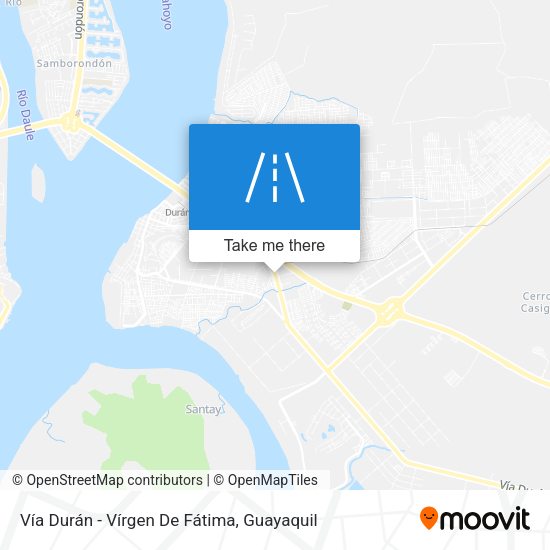 Vía Durán - Vírgen De Fátima map