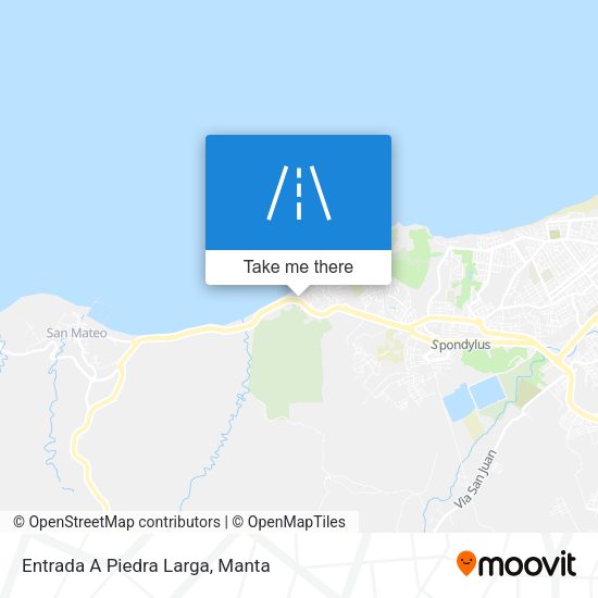 Entrada A Piedra Larga map