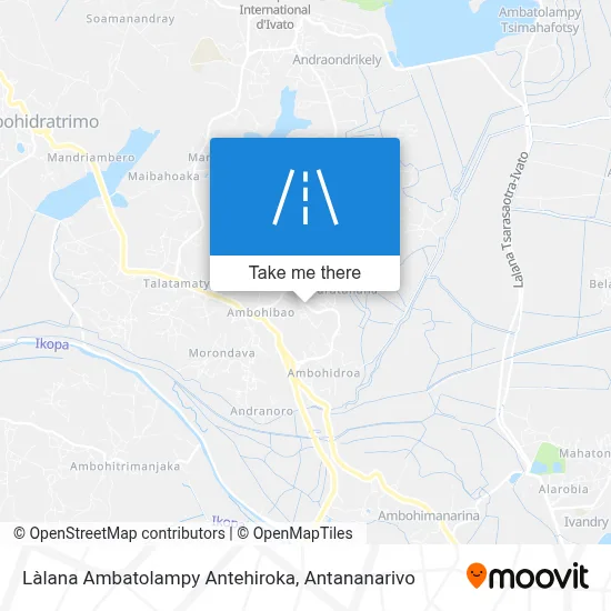Làlana Ambatolampy Antehiroka map