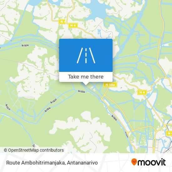 Route Ambohitrimanjaka map