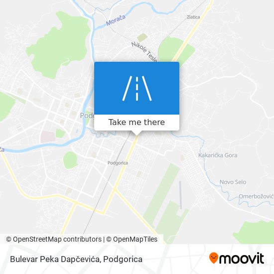 Karta Bulevar Peka Dapčevića