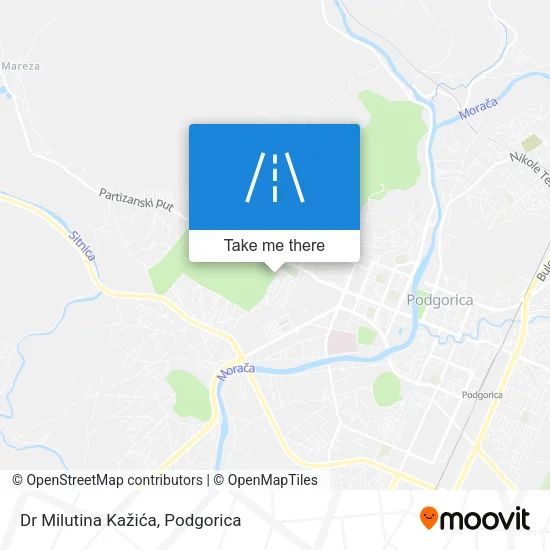 Dr Milutina Kažića map