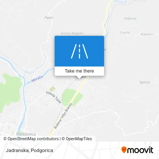 Jadranska map