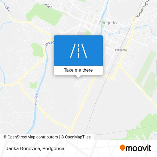 Janka Đonovića map
