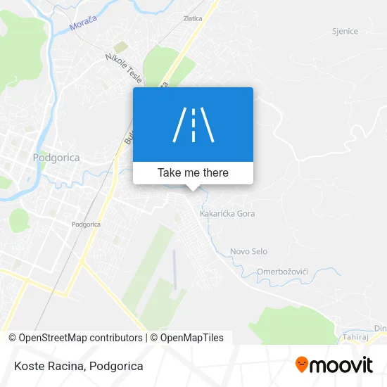 Koste Racina map