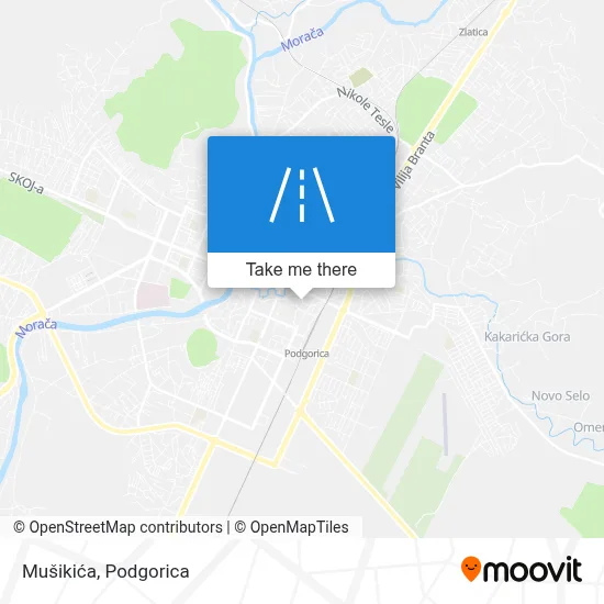 Mušikića map
