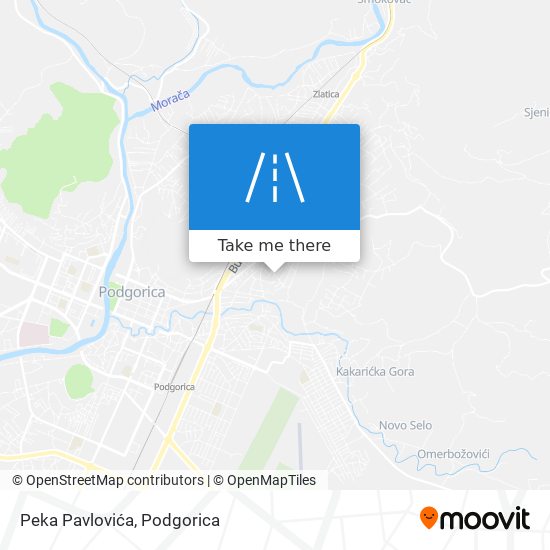 Peka Pavlovića map