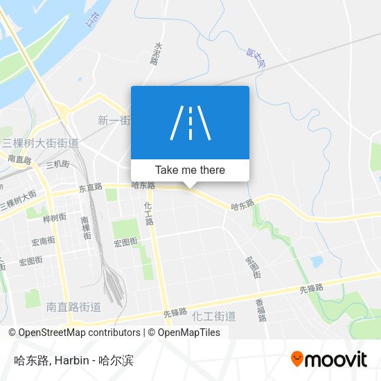 哈东路 map
