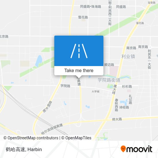 鹤哈高速 map