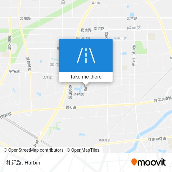 礼记路 map