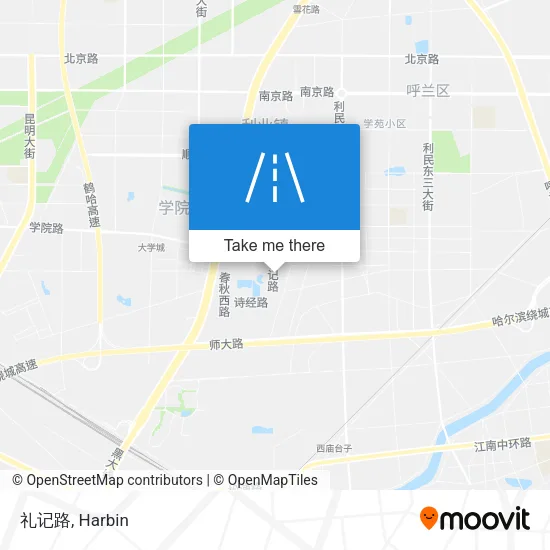 礼记路 map