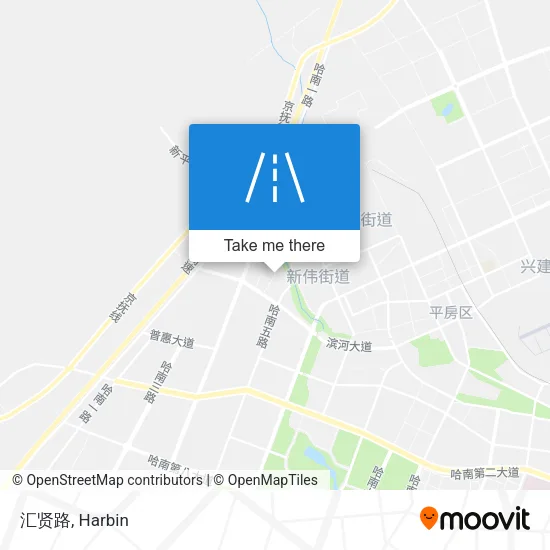汇贤路 map
