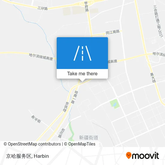京哈服务区 map
