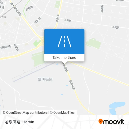哈绥高速 map