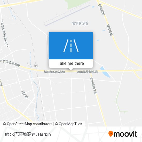 哈尔滨环城高速 map