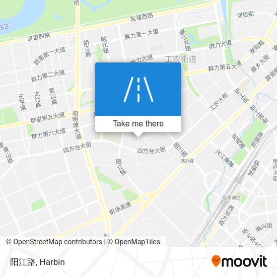 阳江路 map