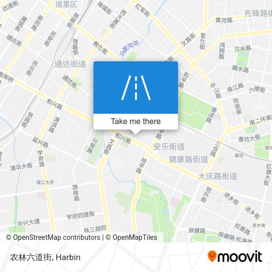 农林六道街 map