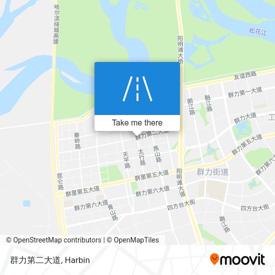 群力第二大道 map