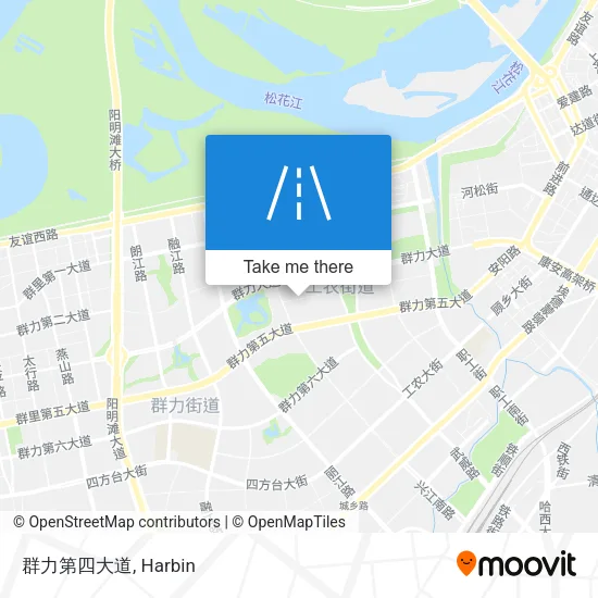 群力第四大道 map