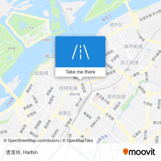 透笼街 map
