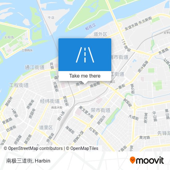 南极三道街 map