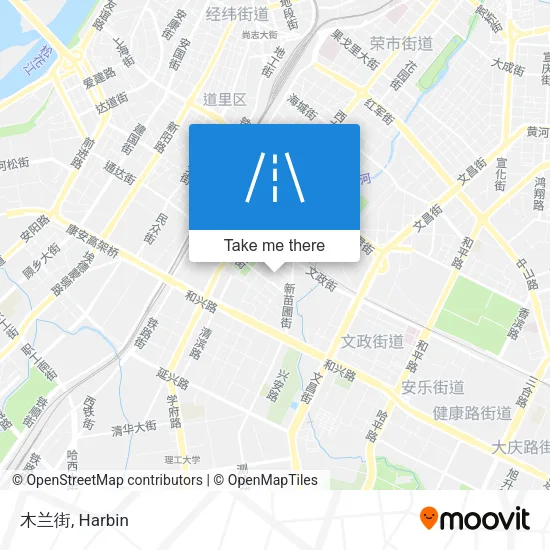 木兰街 map