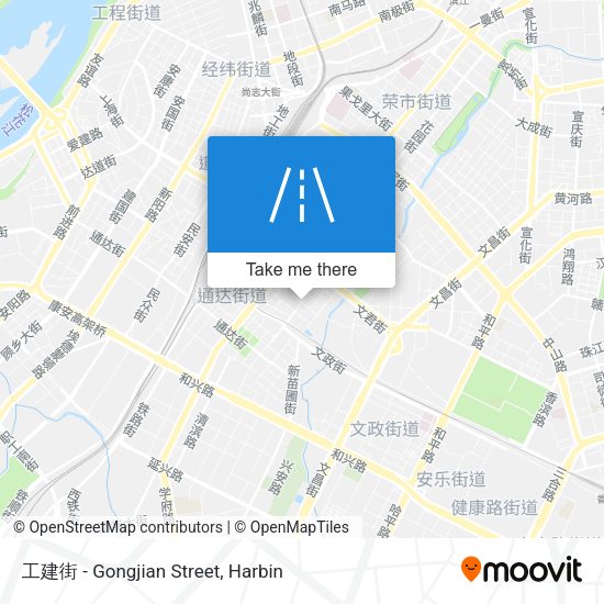 工建街 - Gongjian Street map