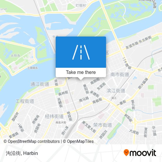 沟沿街 map