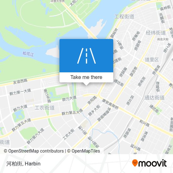河柏街 map